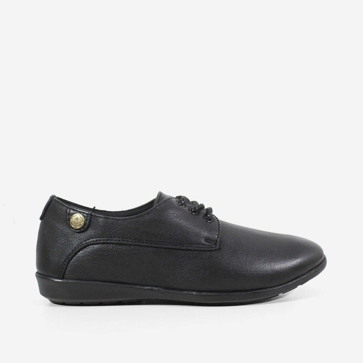 ZAPATOS CASUALES MUJER MARIBU CUERO NEGRO 1070 - 1
