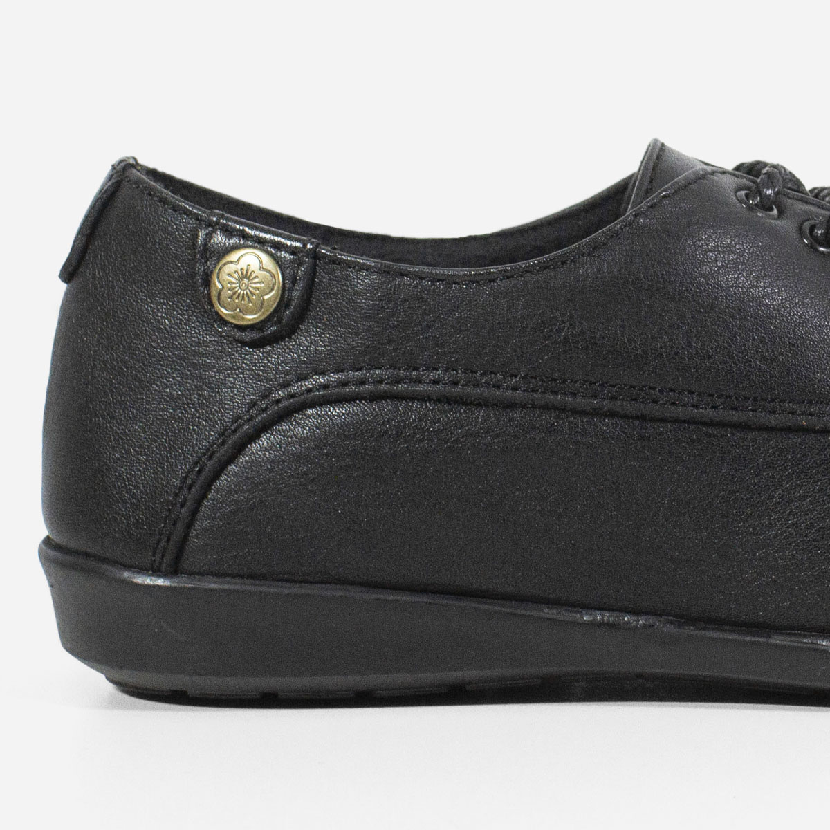 ZAPATOS CASUALES MUJER MARIBU CUERO NEGRO 1070 - 4
