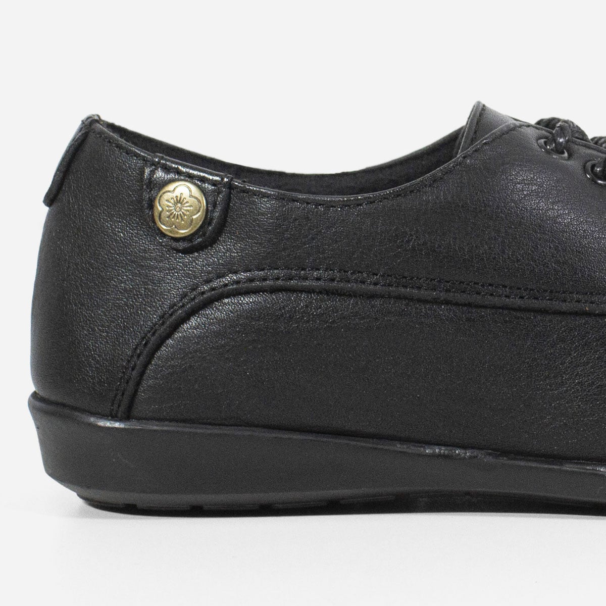 ZAPATOS CASUALES MUJER MARIBU CUERO NEGRO 1070 - 4