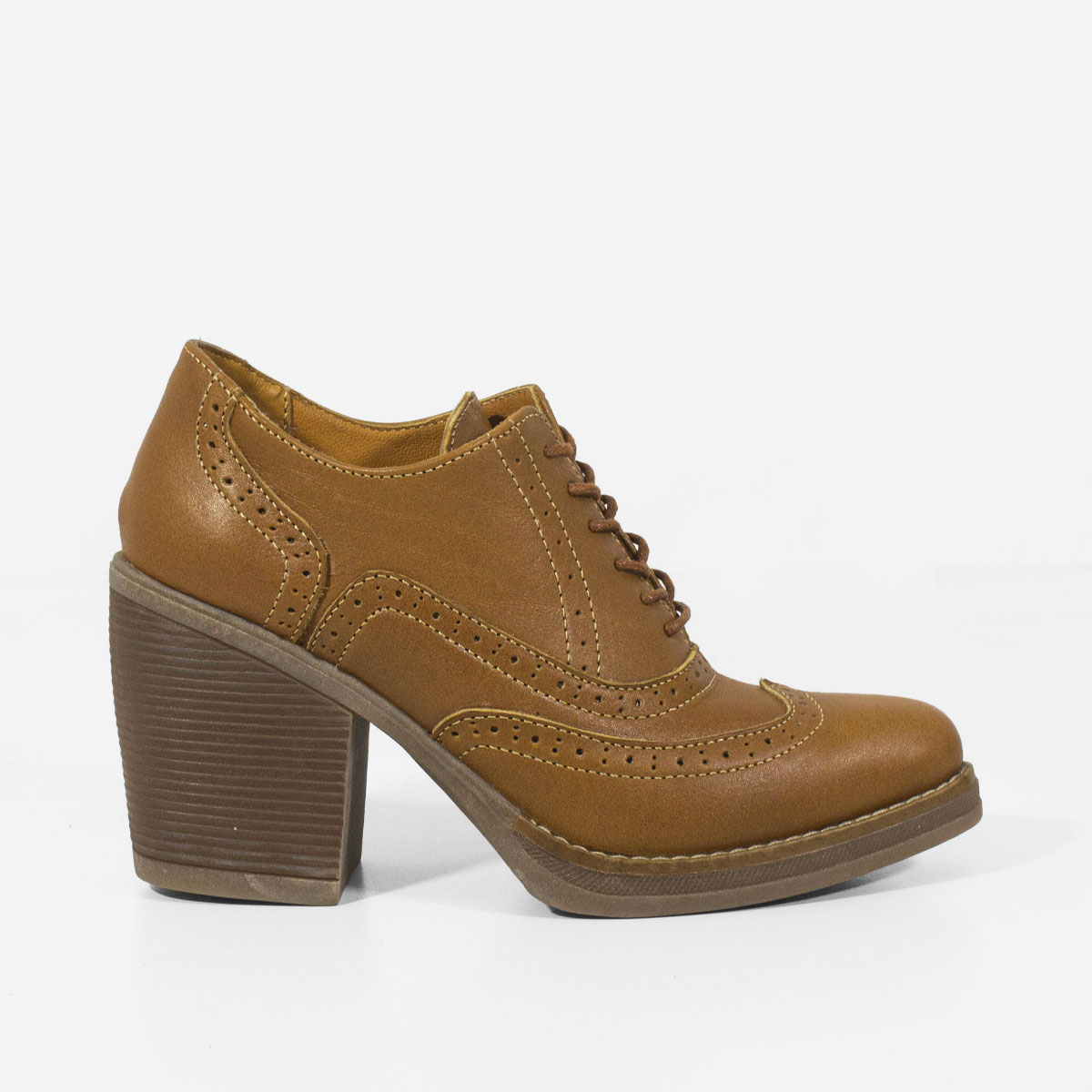 ZAPATOS CASUALES MUJER MARIBU CUERO MIEL 1074 - 1