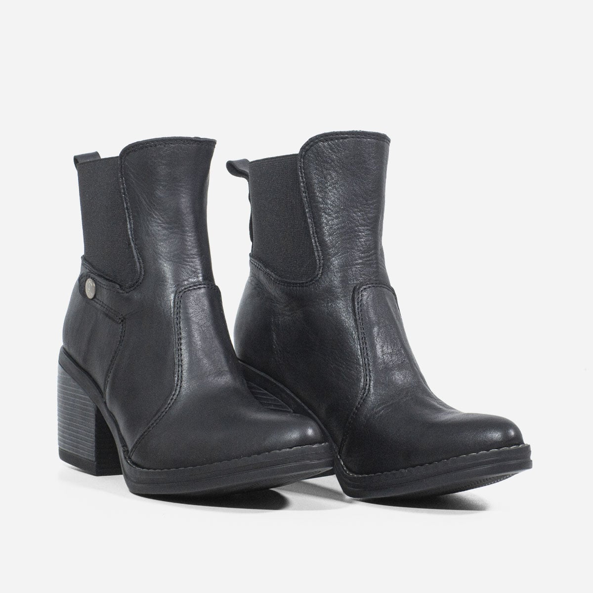 BOTINES MUJER MARIBU CUERO NEGRO 1082 - 2