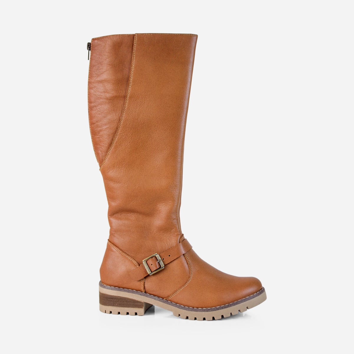 BOTAS MUJER MARIBU CUERO CARAMELO 1081 - 1