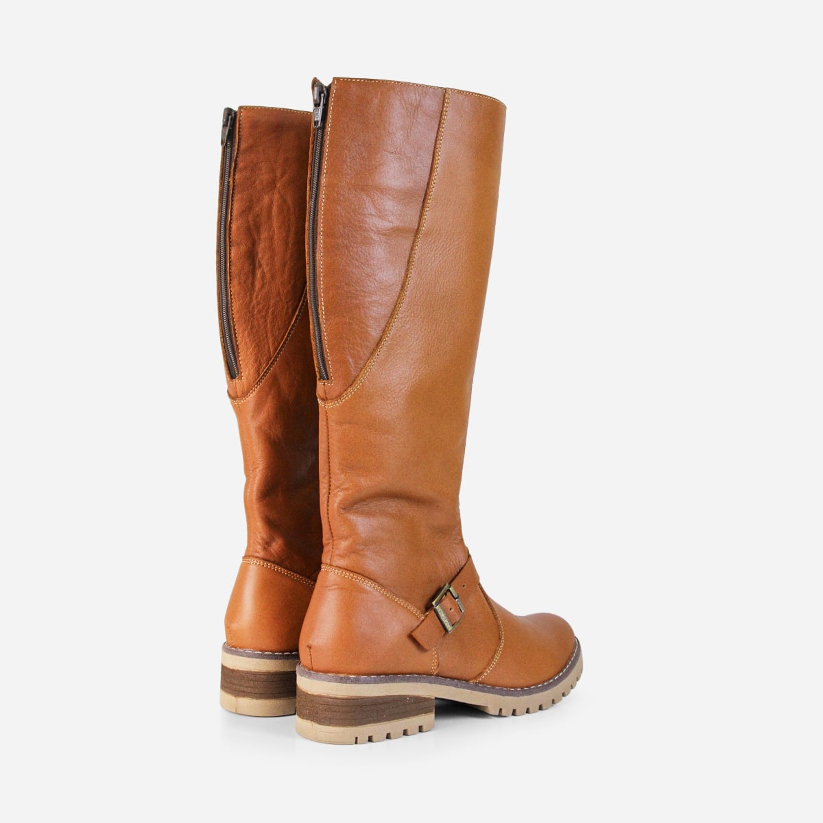 BOTAS MUJER MARIBU CUERO CARAMELO 1081 - 3
