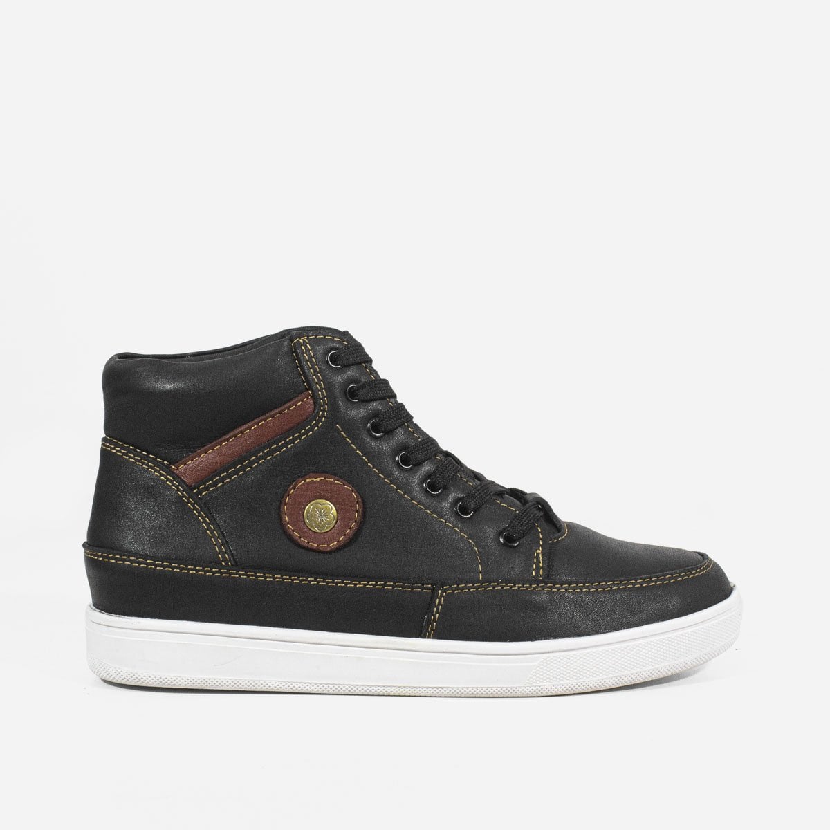 BOTINES MUJER MARIBU CUERO NEGRO 828 - 1