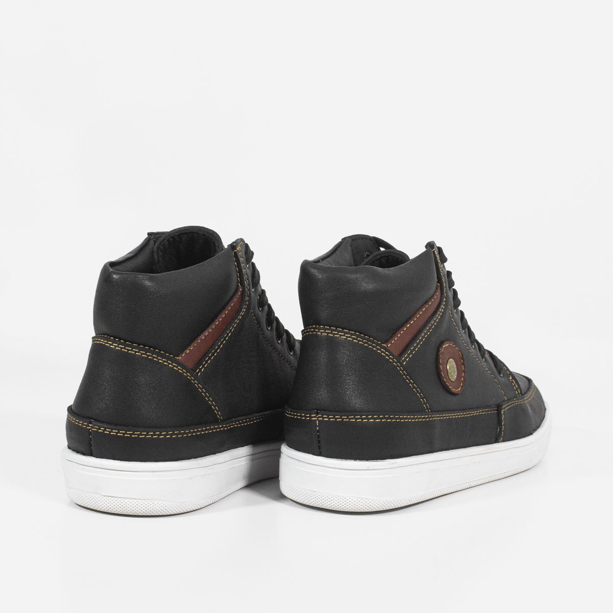 BOTINES MUJER MARIBU CUERO NEGRO 828 - 3