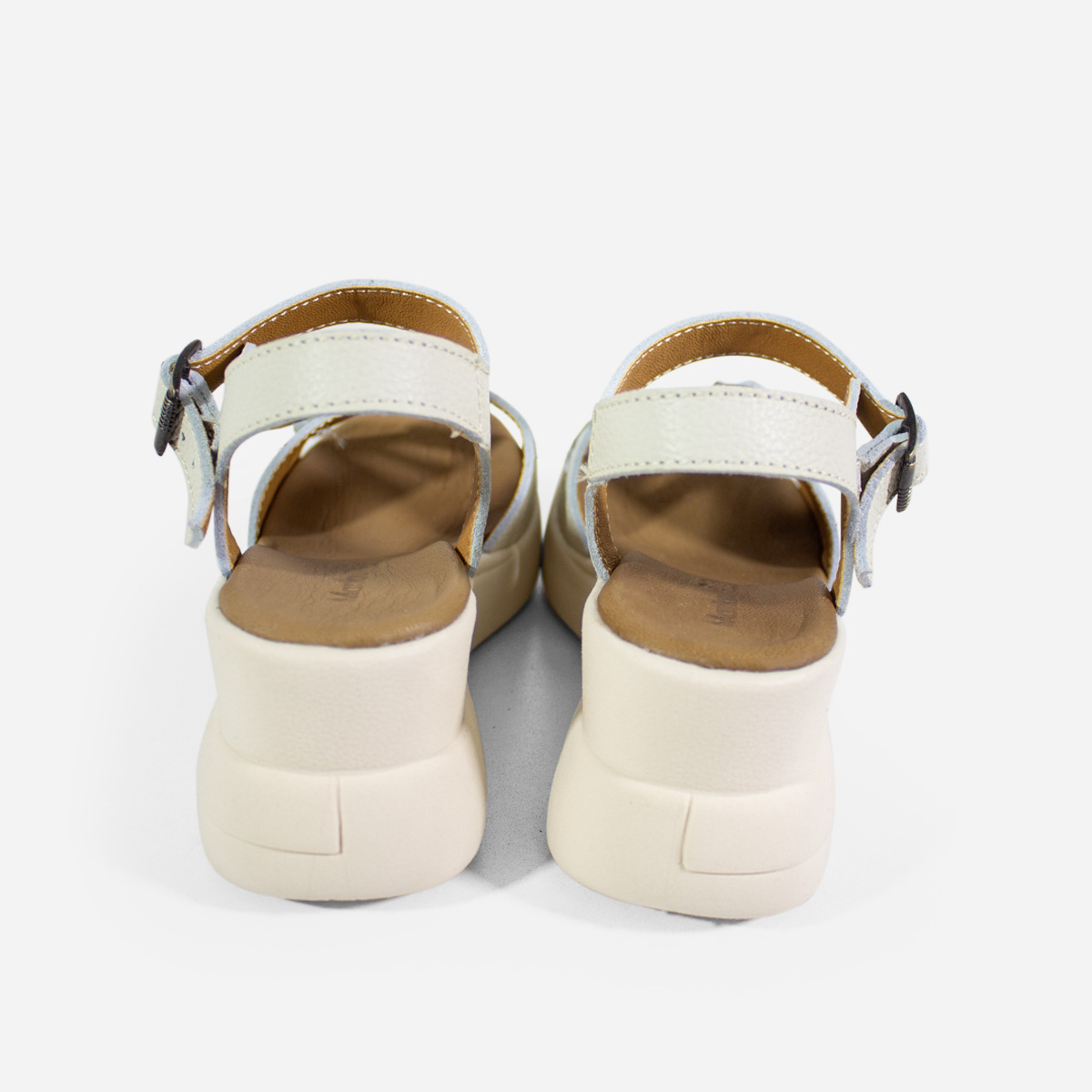 SANDALIAS MUJER MARIBU CUERO HUESO 768 - 3