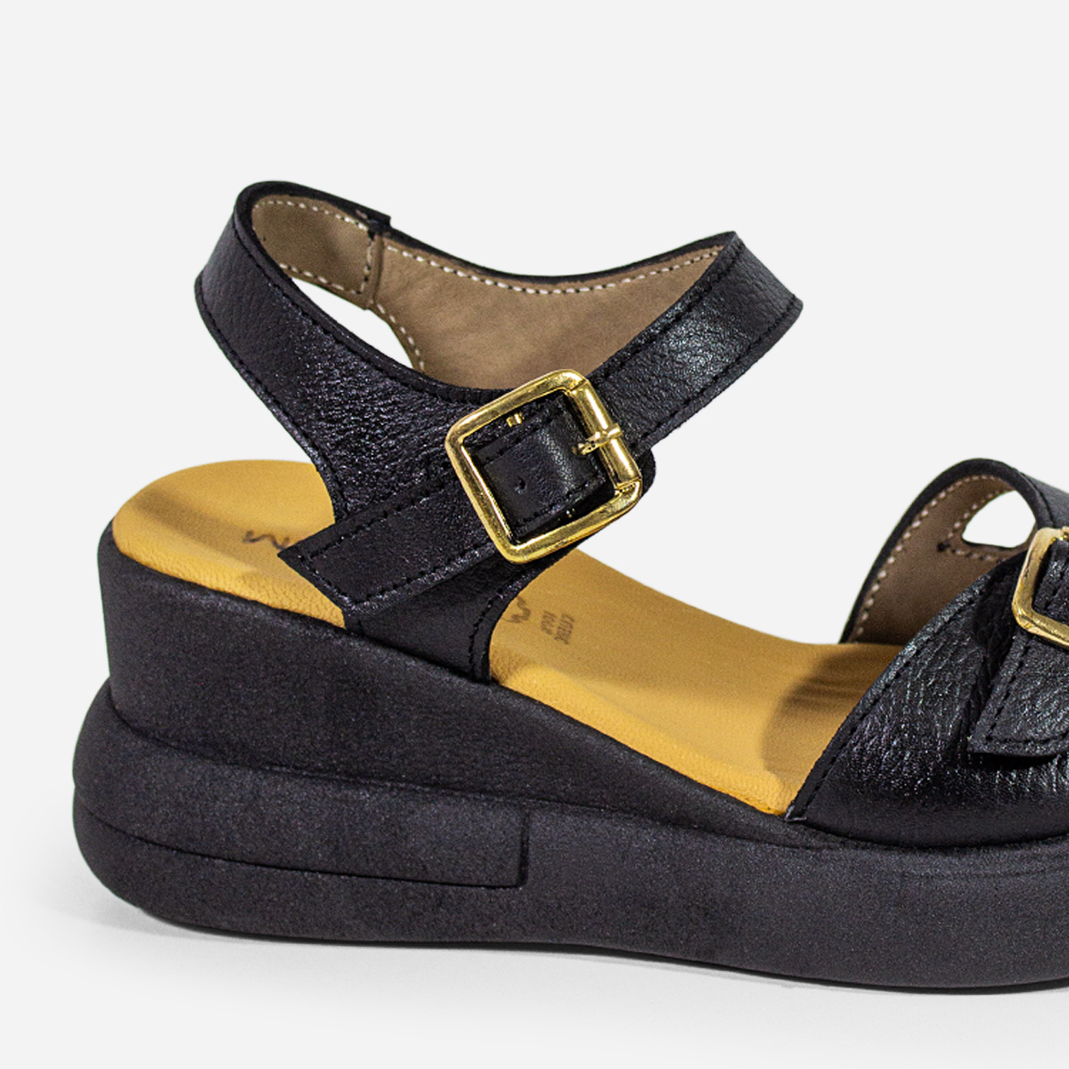 SANDALIAS MUJER MARIBU CUERO NEGRO 768 - 4