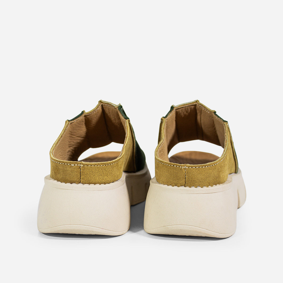 SANDALIAS MUJER MARIBU CUERO MOSTAZA 1090 - 3