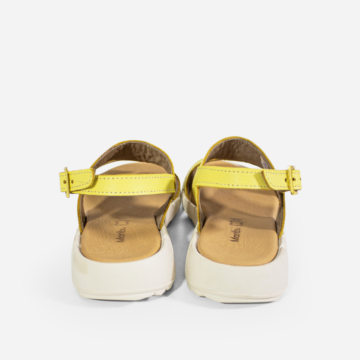 SANDALIAS MUJER MARIBU CUERO AMARILLO 1091 - 3