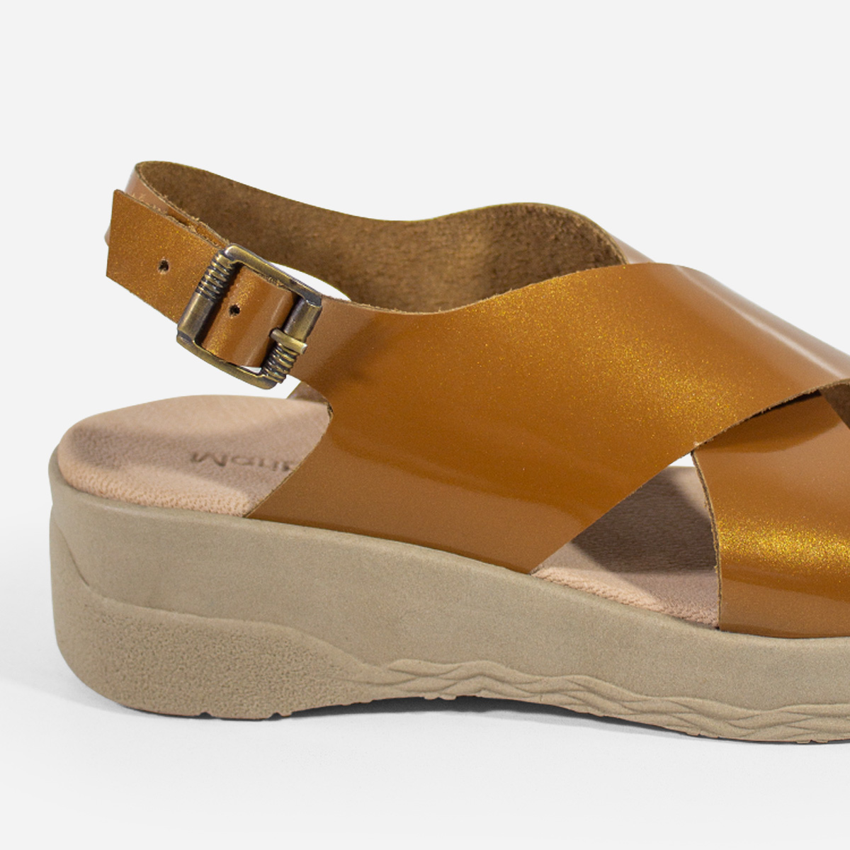 SANDALIAS MUJER MARIBU CUERO MIEL 1095 - 4