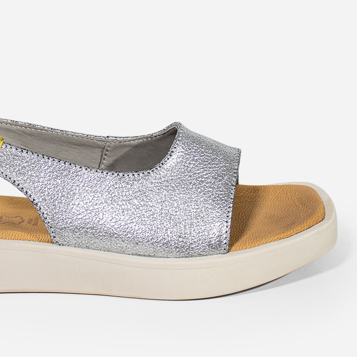 SANDALIAS MUJER MARIBU CUERO PLATA 230 - 4