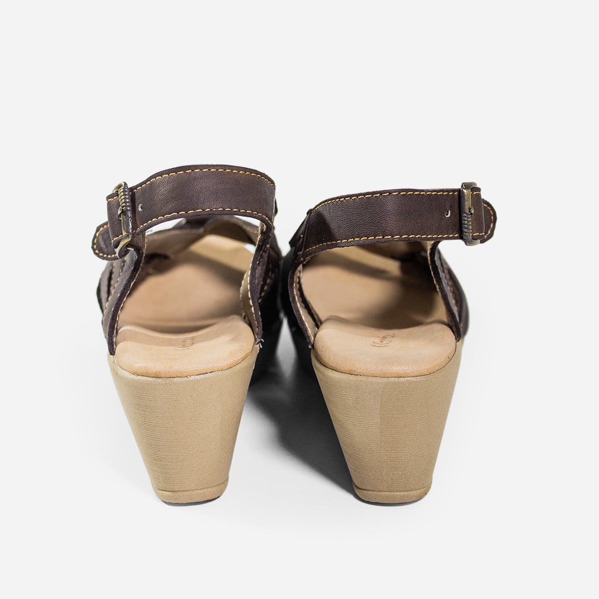 SANDALIAS MUJER MARIBU CUERO MARRÓN 403 - 3