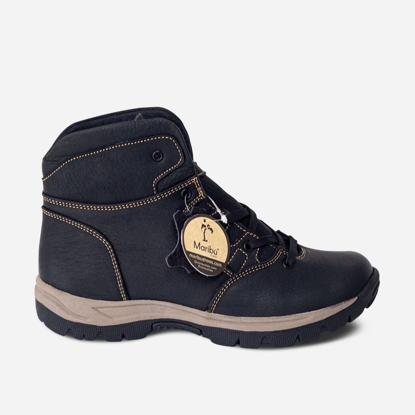 BOTINES MUJER MARIBU CUERO NEGRO 678 - 1