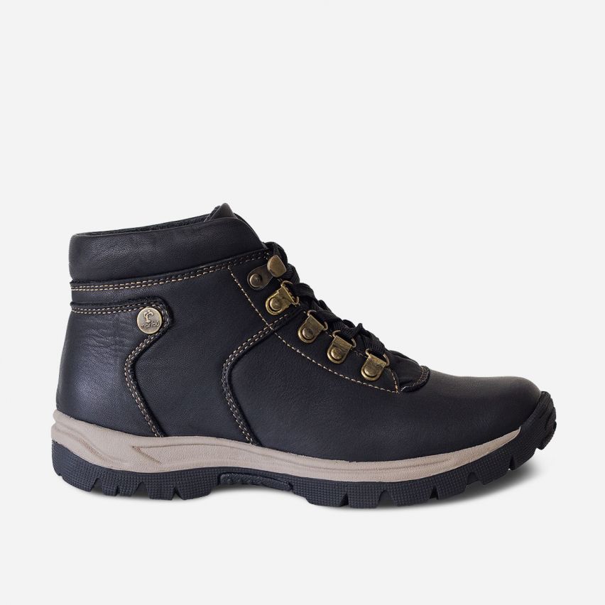 BOTINES MUJER MARIBU CUERO NEGRO 826 - 1