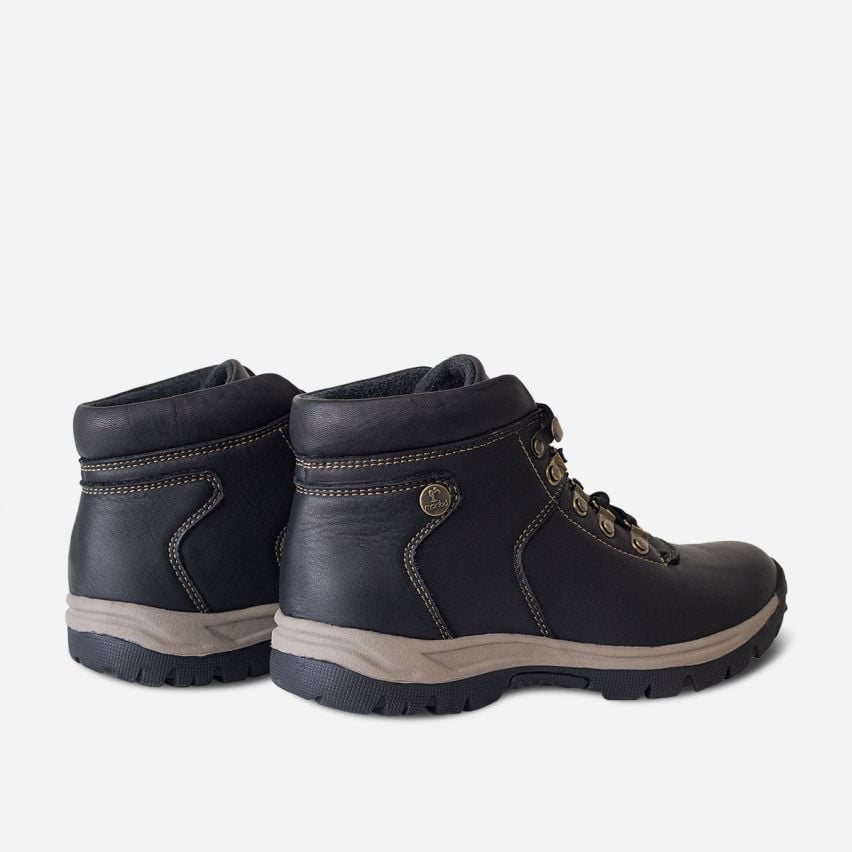 BOTINES MUJER MARIBU CUERO NEGRO 826 - 3