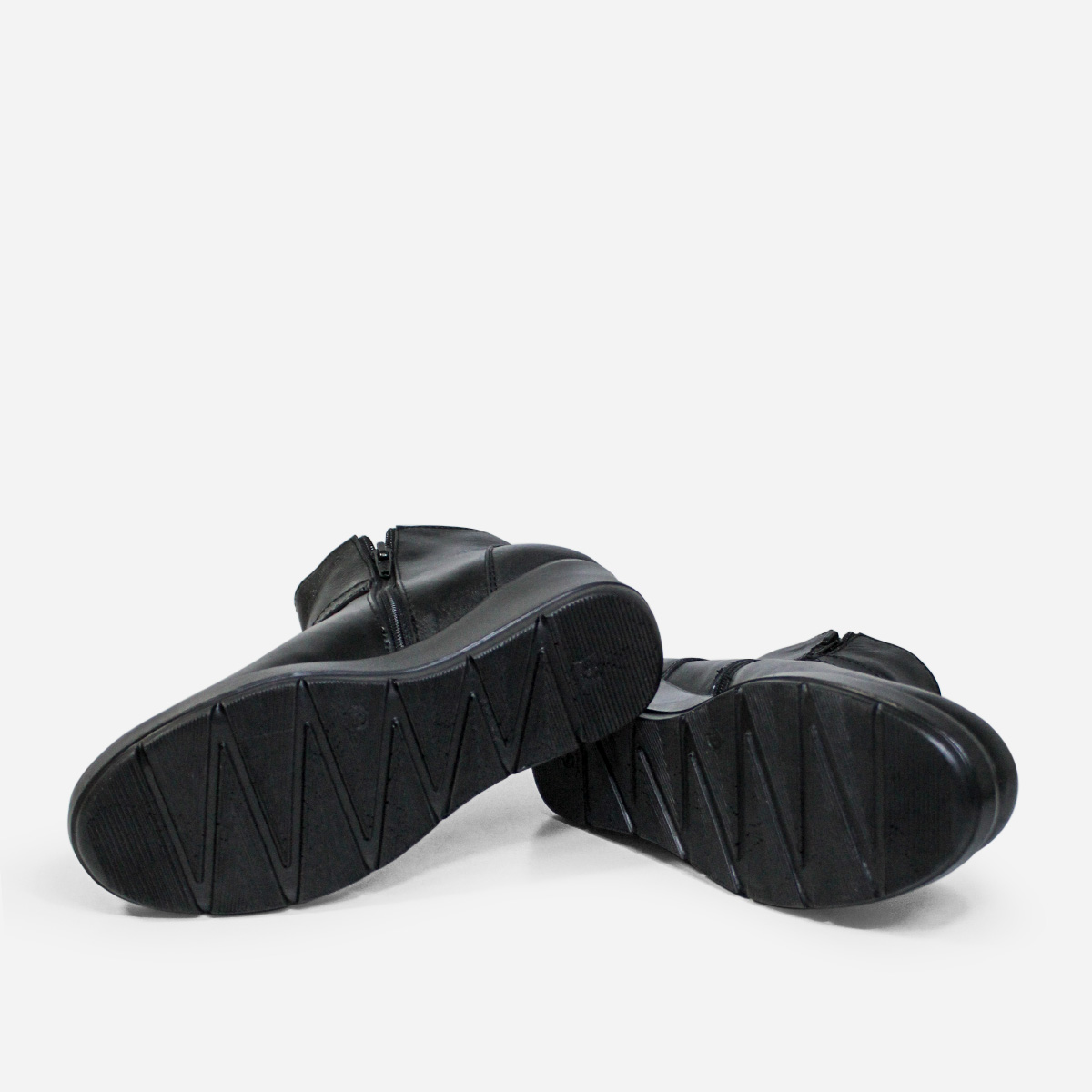 BOTINES MUJER MARIBU CUERO NEGRO 1116 - 5