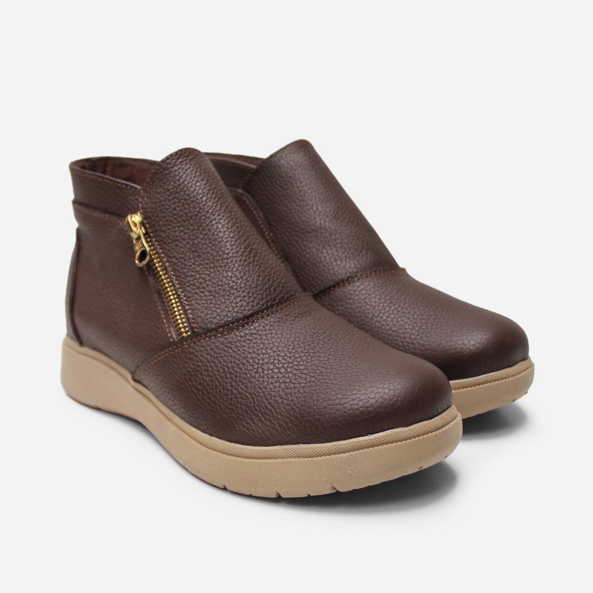 BOTINES MUJER MARIBU CUERO MARRÓN 836 - 2
