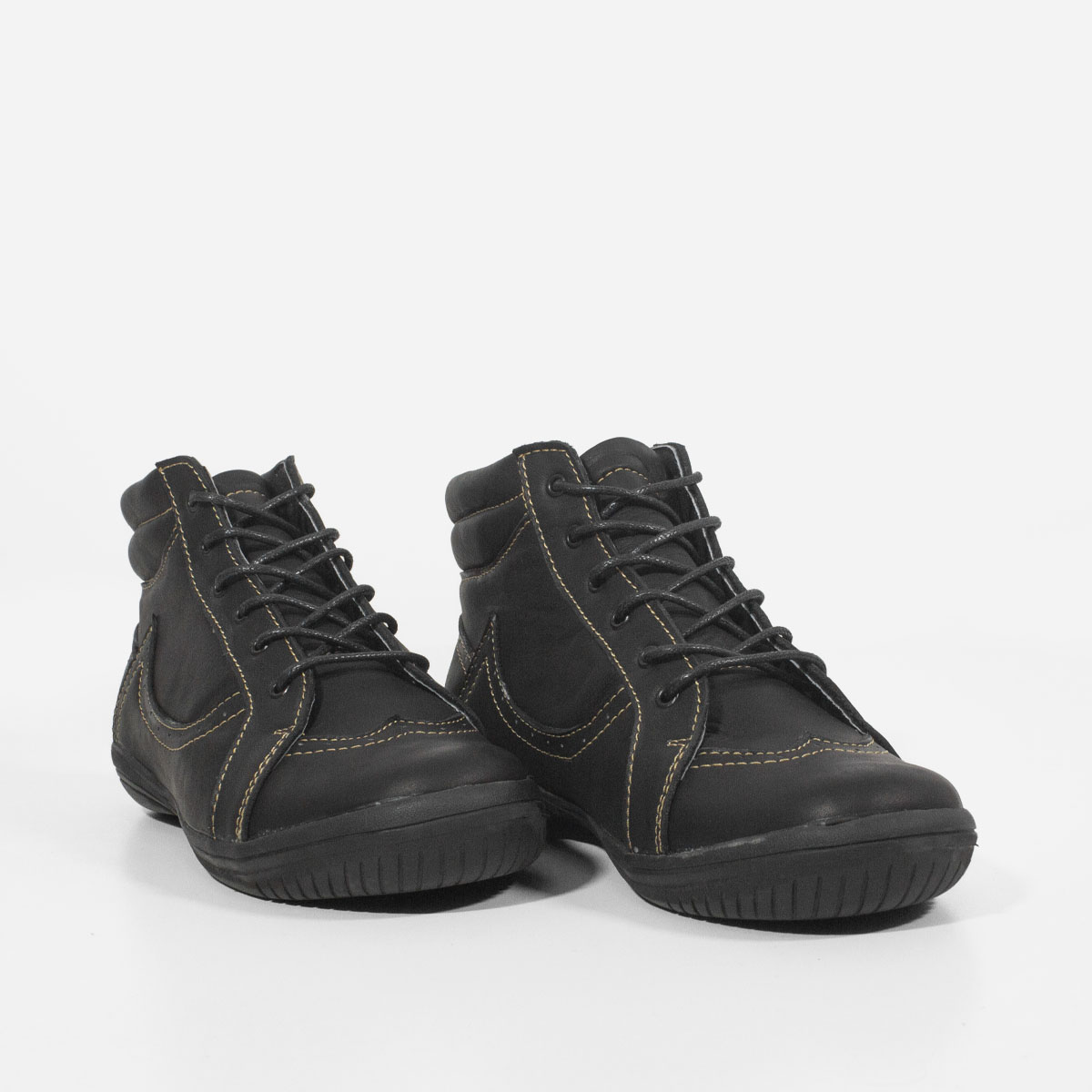 BOTINES MUJER MARIBU CUERO NEGRO 522 - 2
