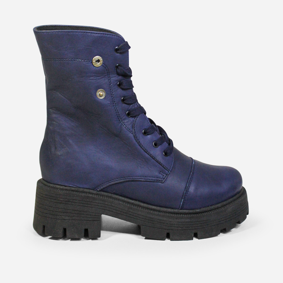 BOTINES MUJER MARIBU CUERO AZUL 854 - 1