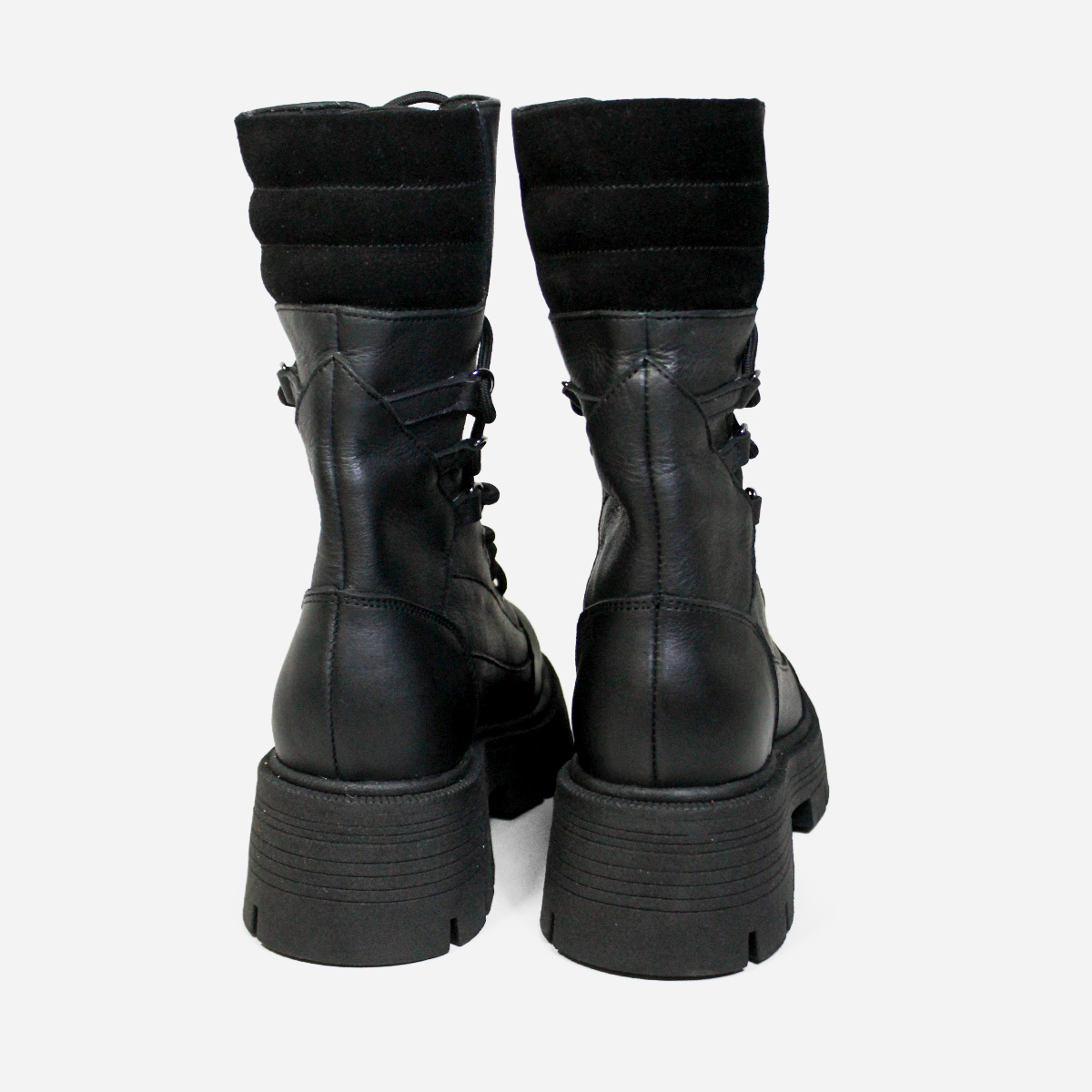 BOTAS MUJER MARIBU CUERO NEGRO 1111 - 3