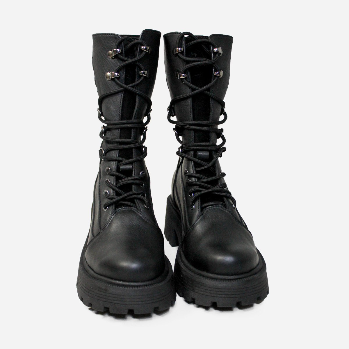 BOTAS MUJER MARIBU CUERO NEGRO 1111 - 4