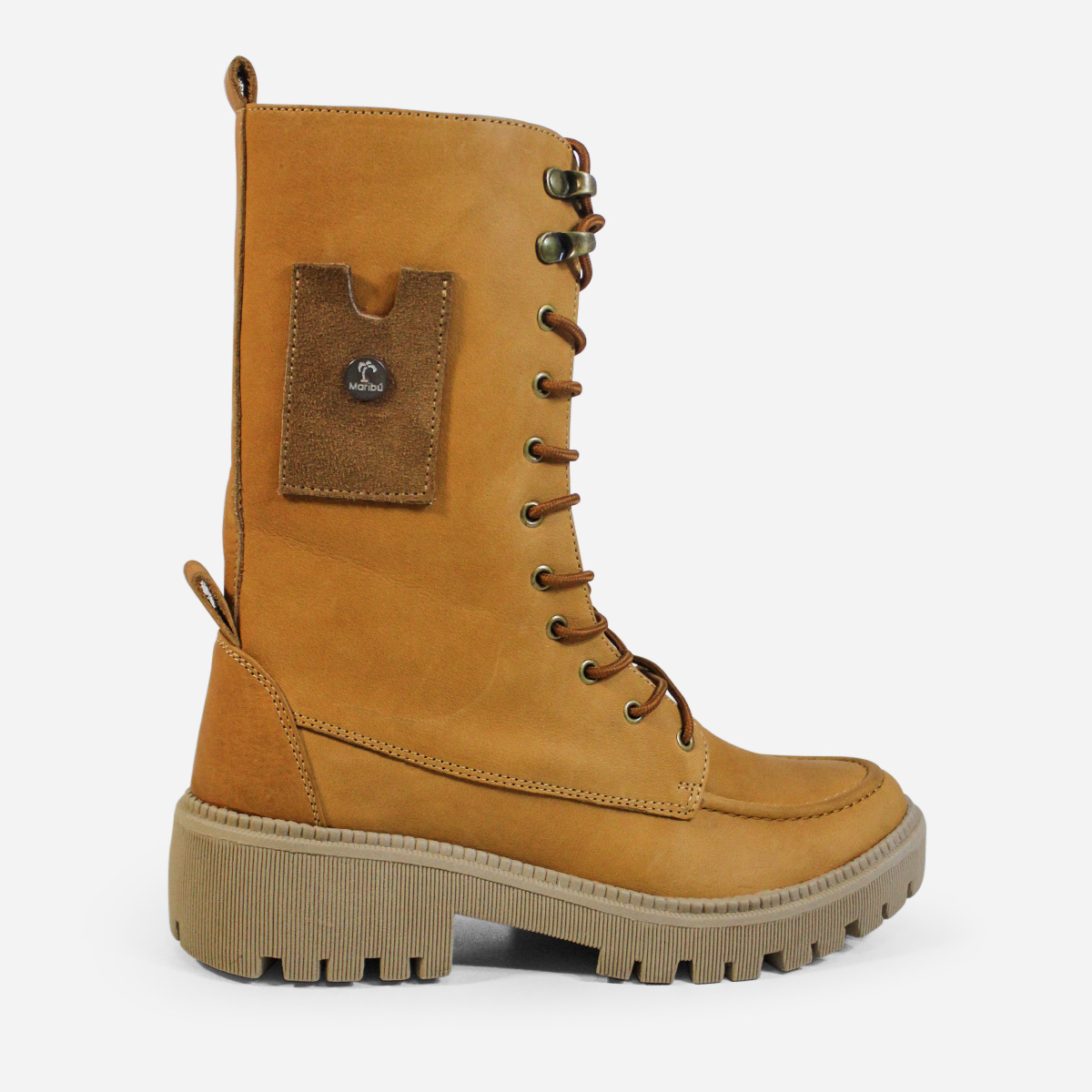BOTAS MUJER MARIBU CUERO MIEL 1109 - 1