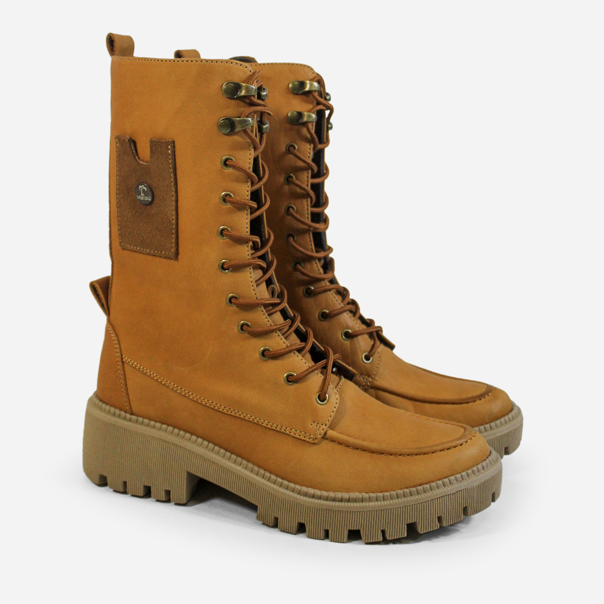 BOTAS MUJER MARIBU CUERO MIEL 1109 - 2