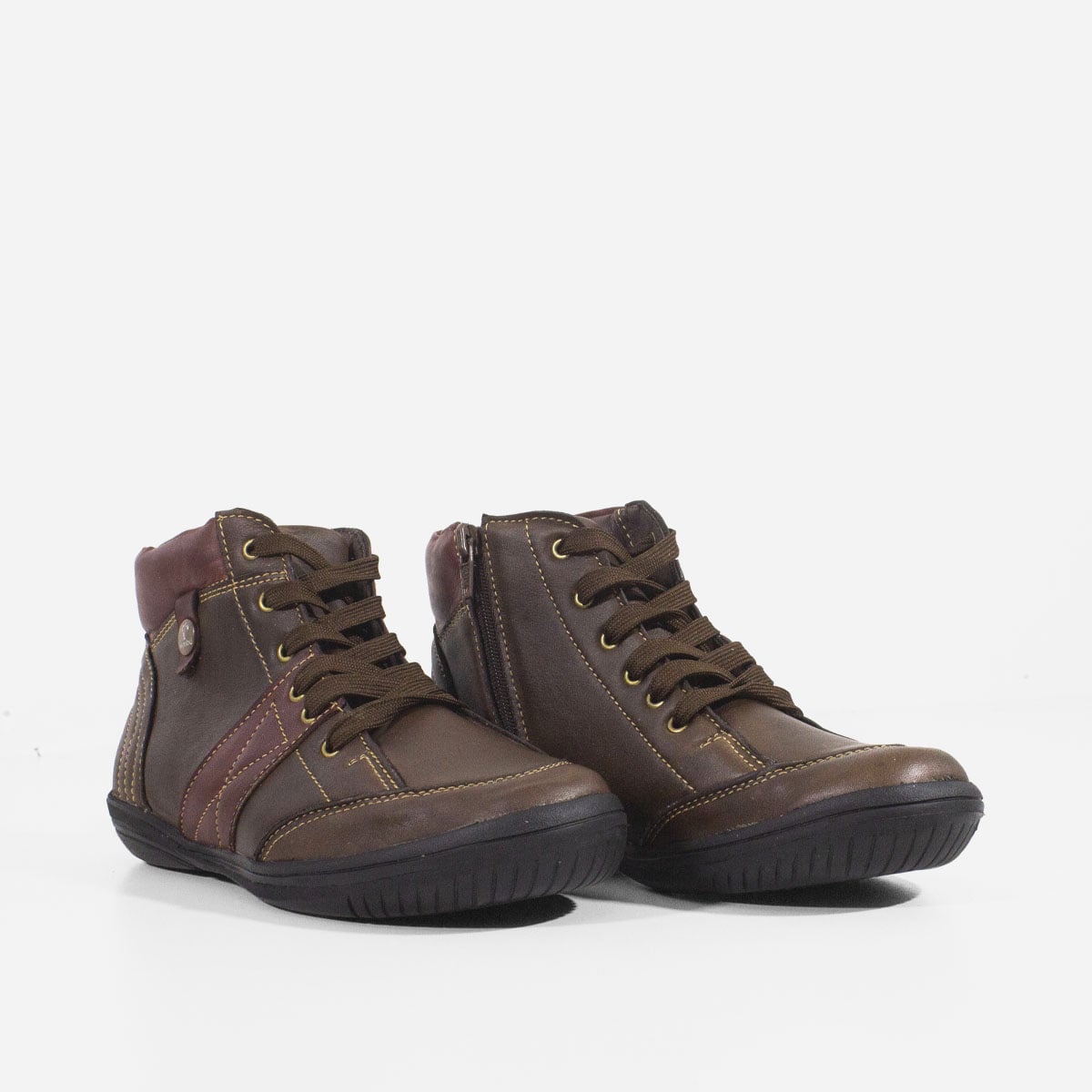 BOTINES MUJER MARIBU CUERO MARRÓN 672 - 2