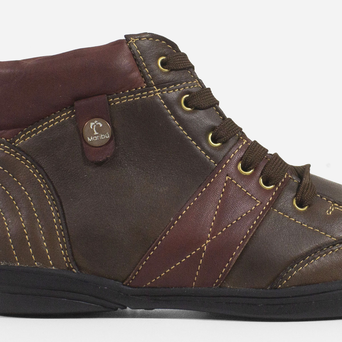 BOTINES MUJER MARIBU CUERO MARRÓN 672 - 4