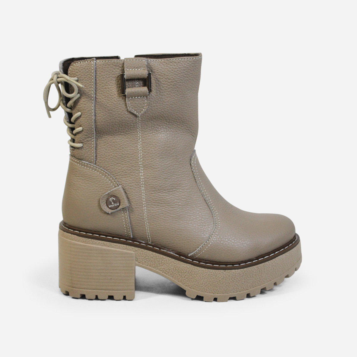 BOTAS MUJER MARIBU CUERO OLIVA 1115 - 1