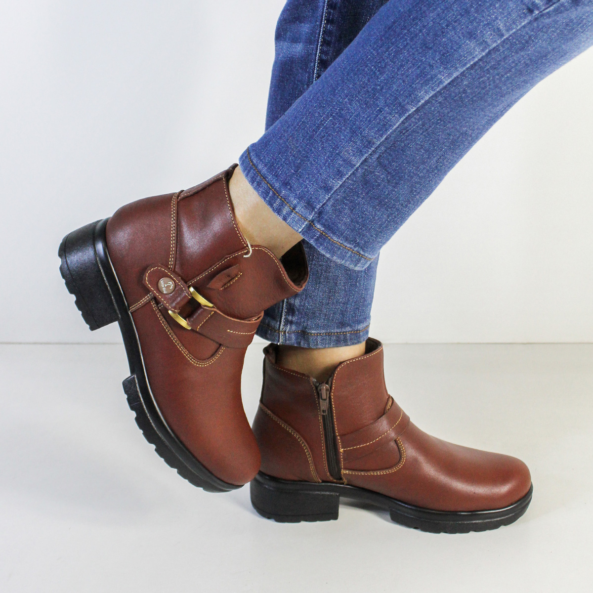 BOTINES MUJER MARIBU CUERO APACHE 818 - 6