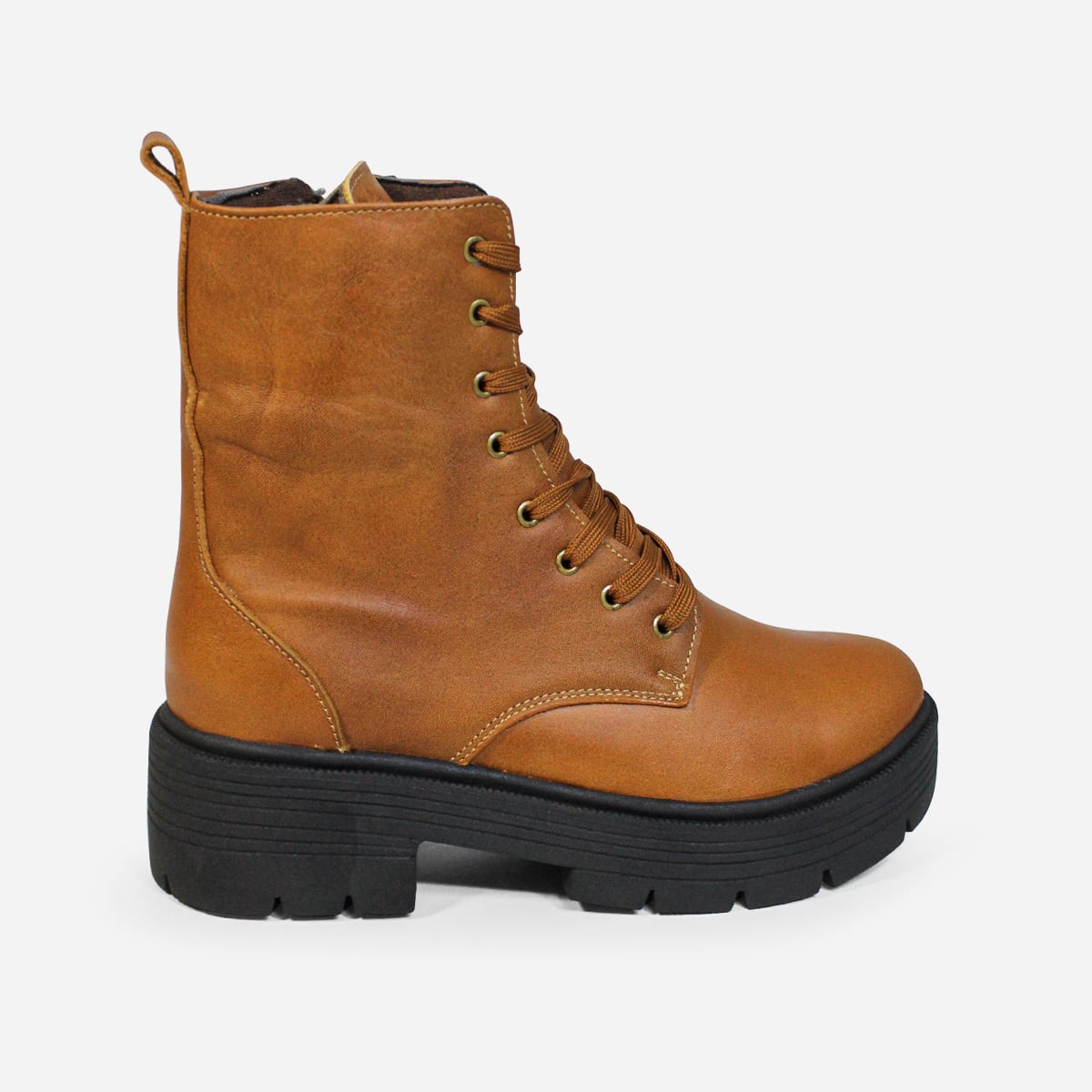 BOTINES MUJER MARIBU CUERO CARAMELO 864 - 1