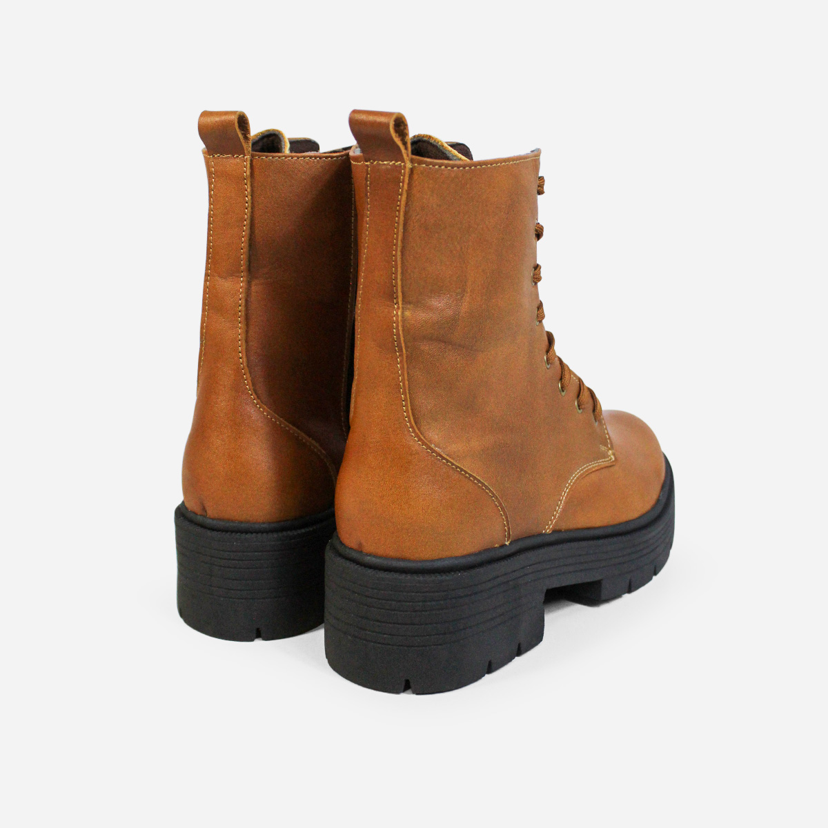 BOTINES MUJER MARIBU CUERO CARAMELO 864 - 3