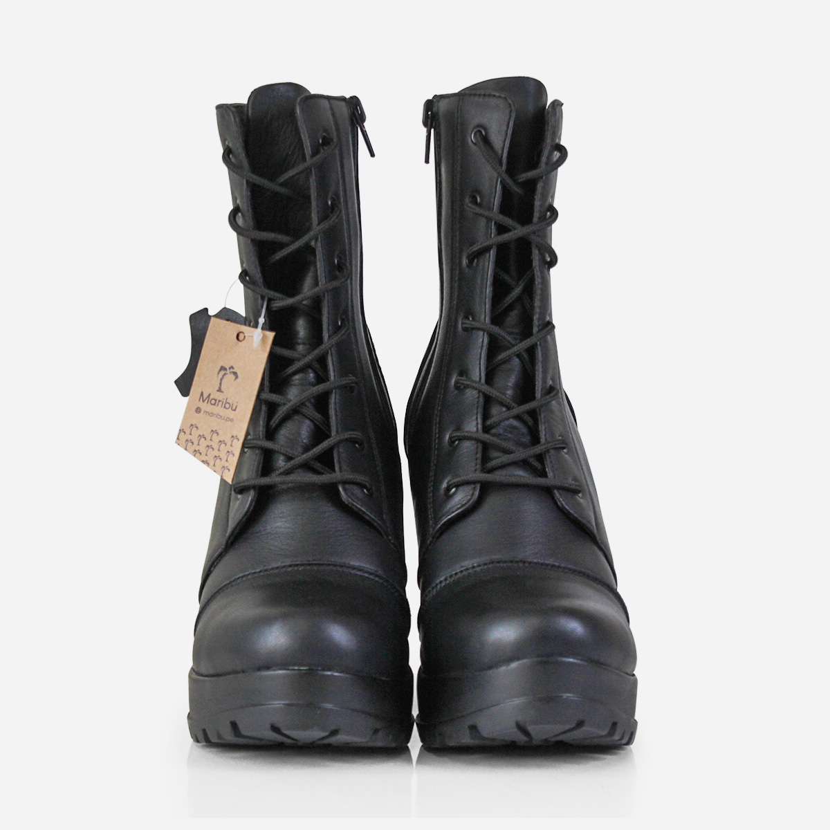 BOTAS MUJER MARIBU CUERO NEGRO 1060 - 3
