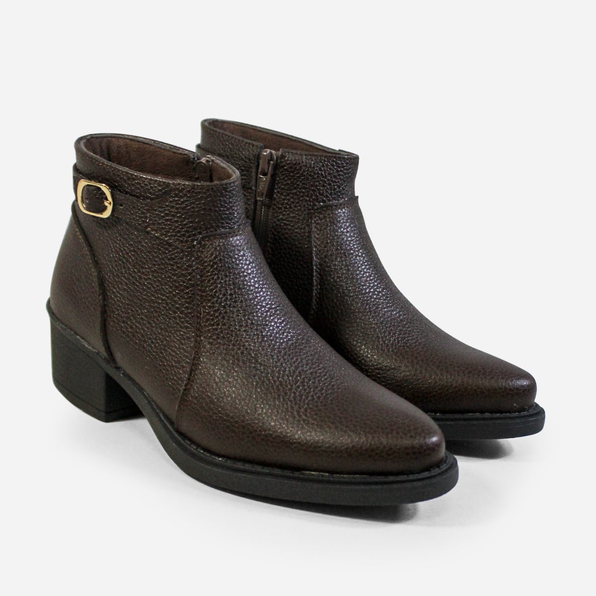 BOTINES MUJER MARIBU CUERO MARRÓN 1083 - 2