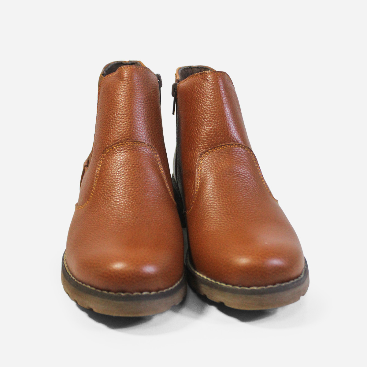 BOTINES MUJER MARIBU CUERO CARAMELO 732 - 4