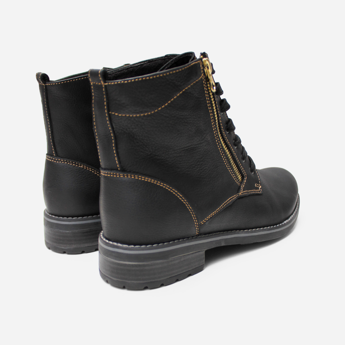 BOTINES MUJER MARIBU CUERO NEGRO 815 - 3