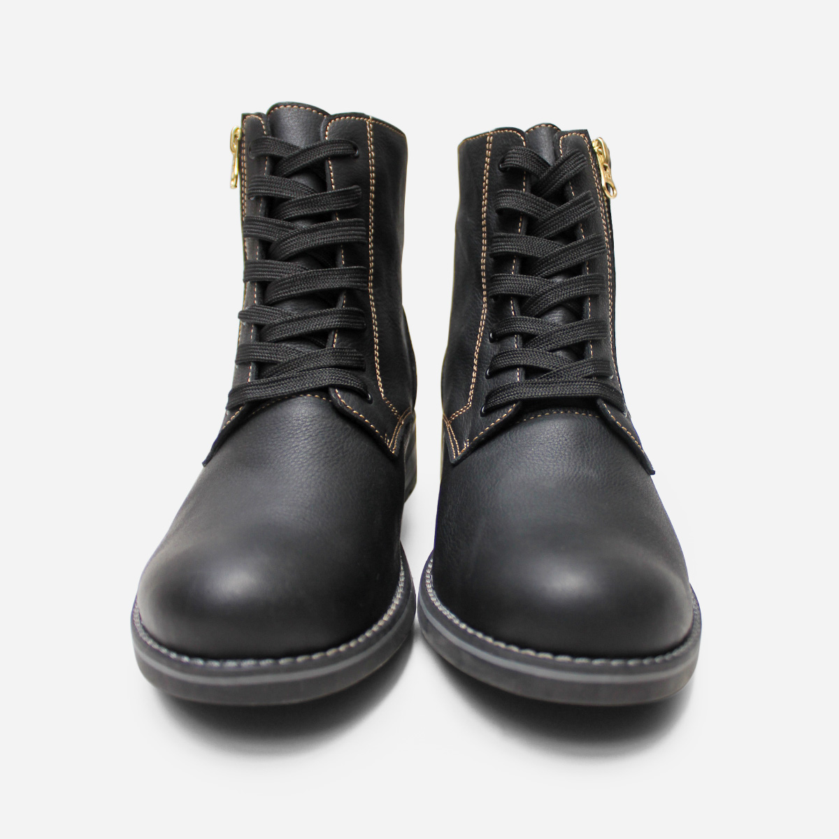 BOTINES MUJER MARIBU CUERO NEGRO 815 - 4
