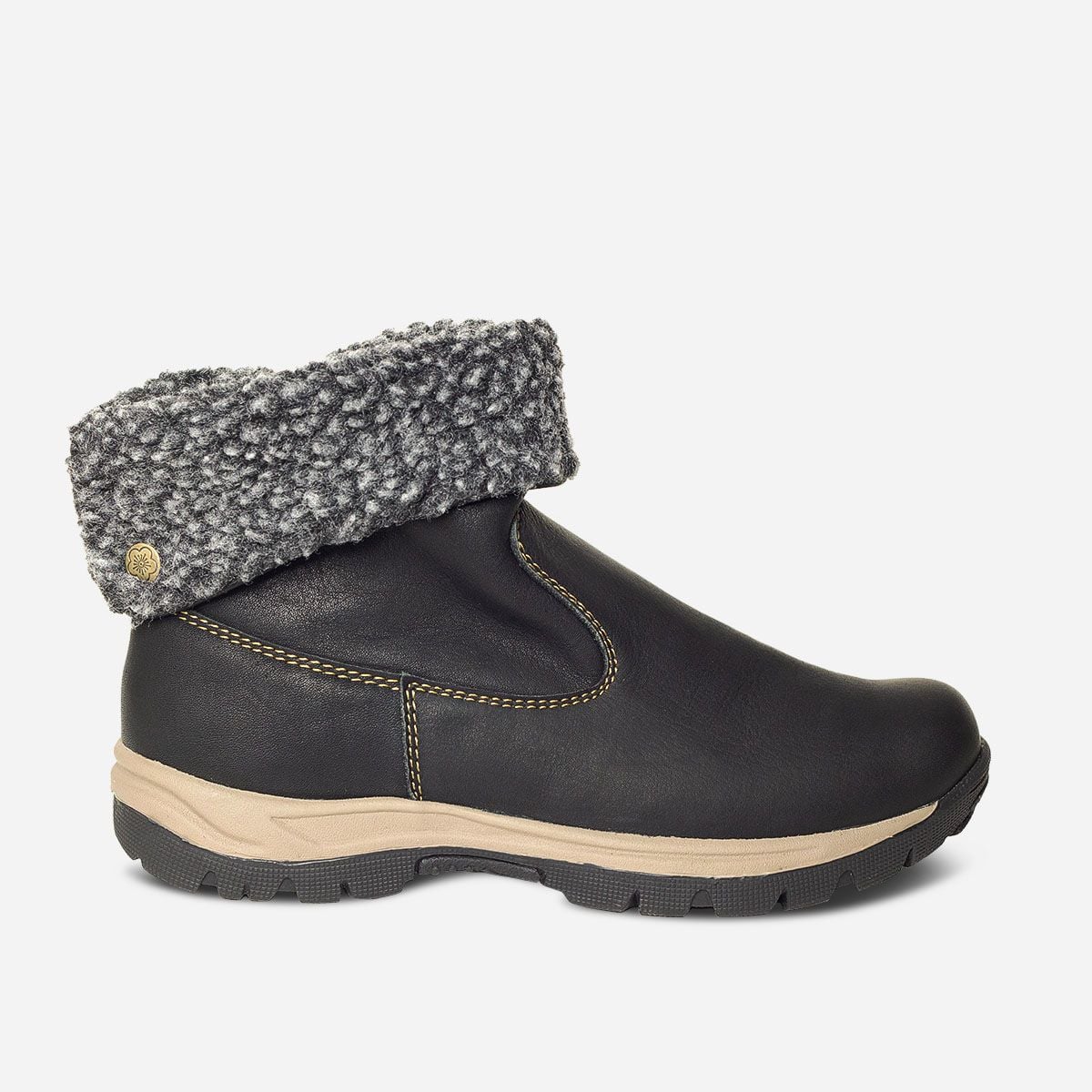 BOTAS MUJER MARIBU CUERO NEGRO 419 - 1