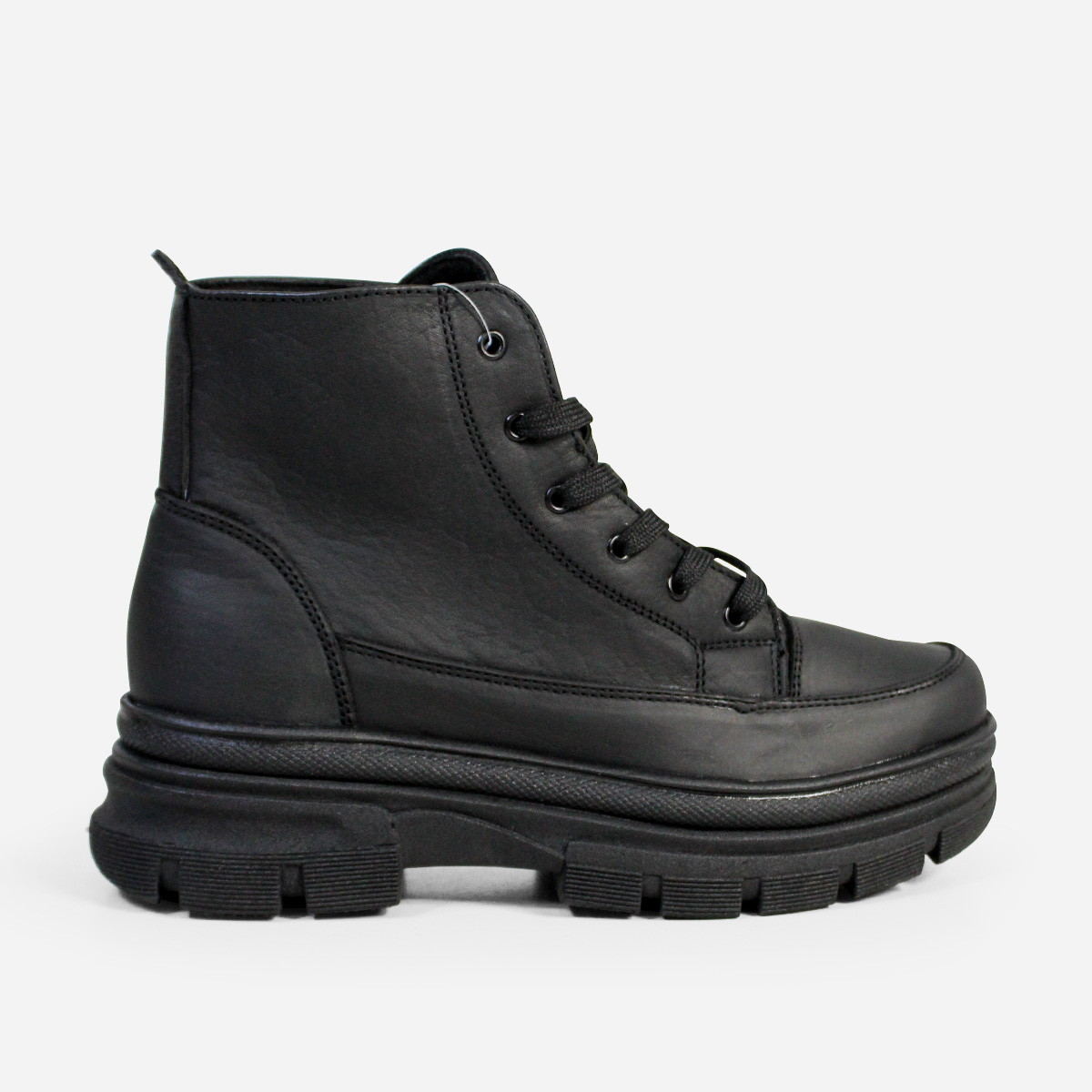 BOTINES MUJER MARIBU CUERO NEGRO 1054 - 1
