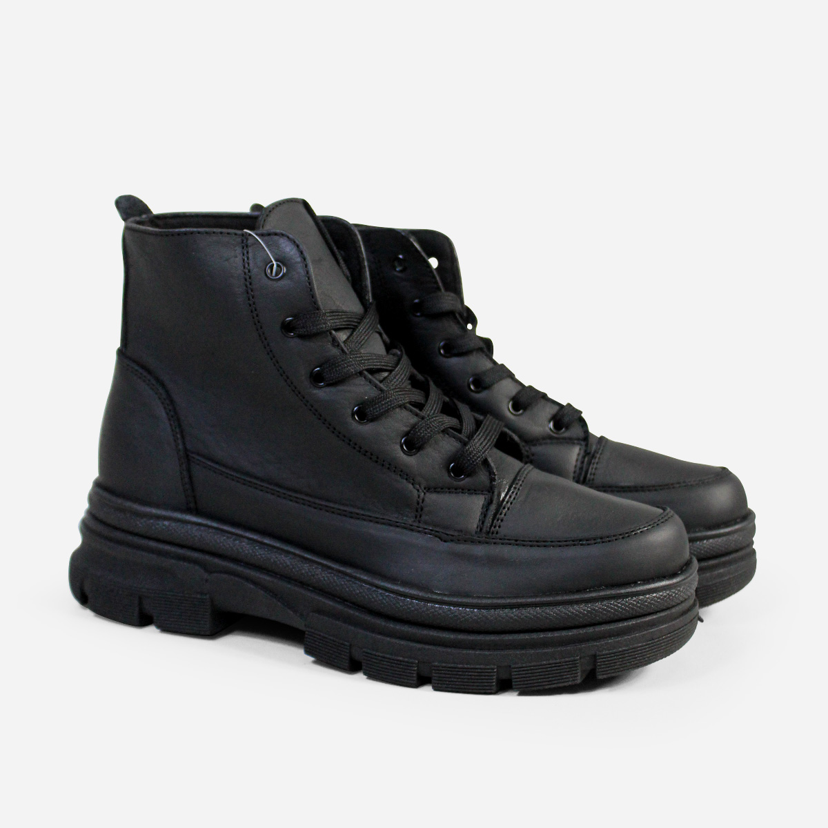 BOTINES MUJER MARIBU CUERO NEGRO 1054 - 2