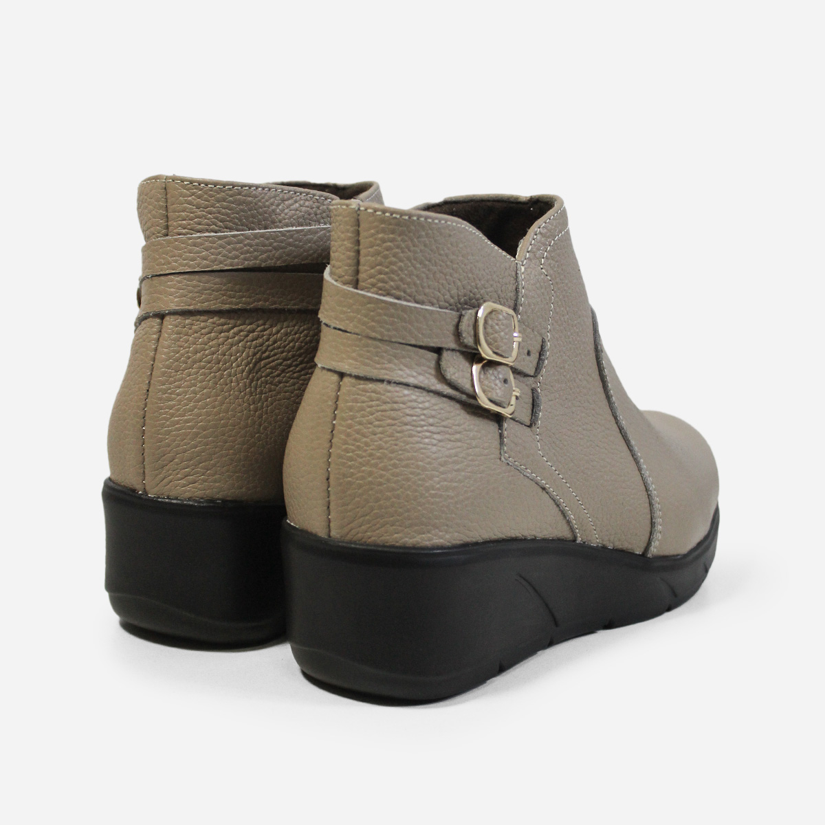 BOTINES MUJER MARIBU CUERO OLIVA 754 - 3