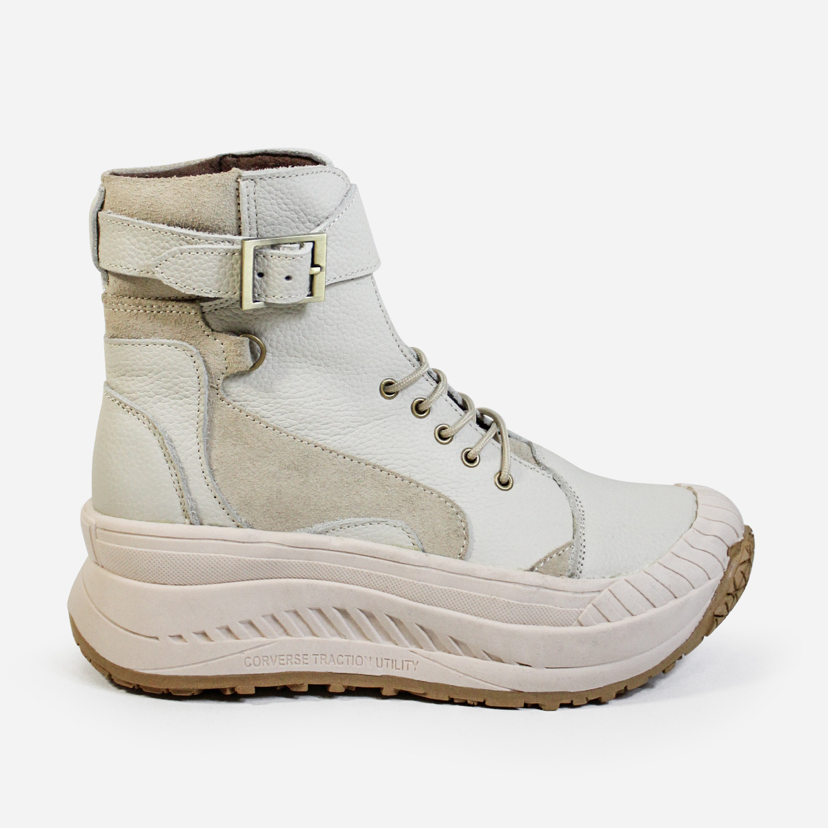 BOTINES MUJER MARIBU CUERO HUESO 1110 - 1