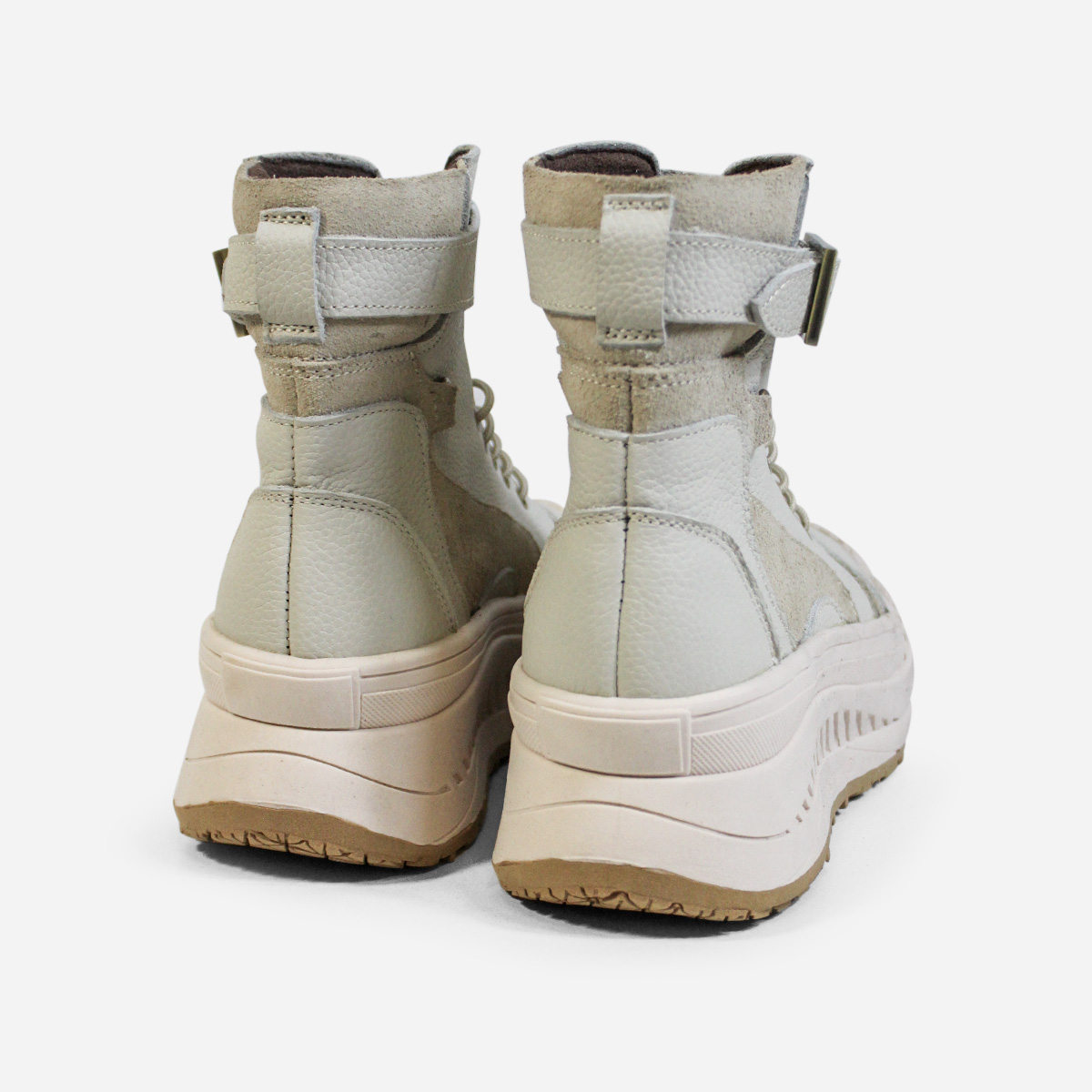 BOTINES MUJER MARIBU CUERO HUESO 1110 - 3
