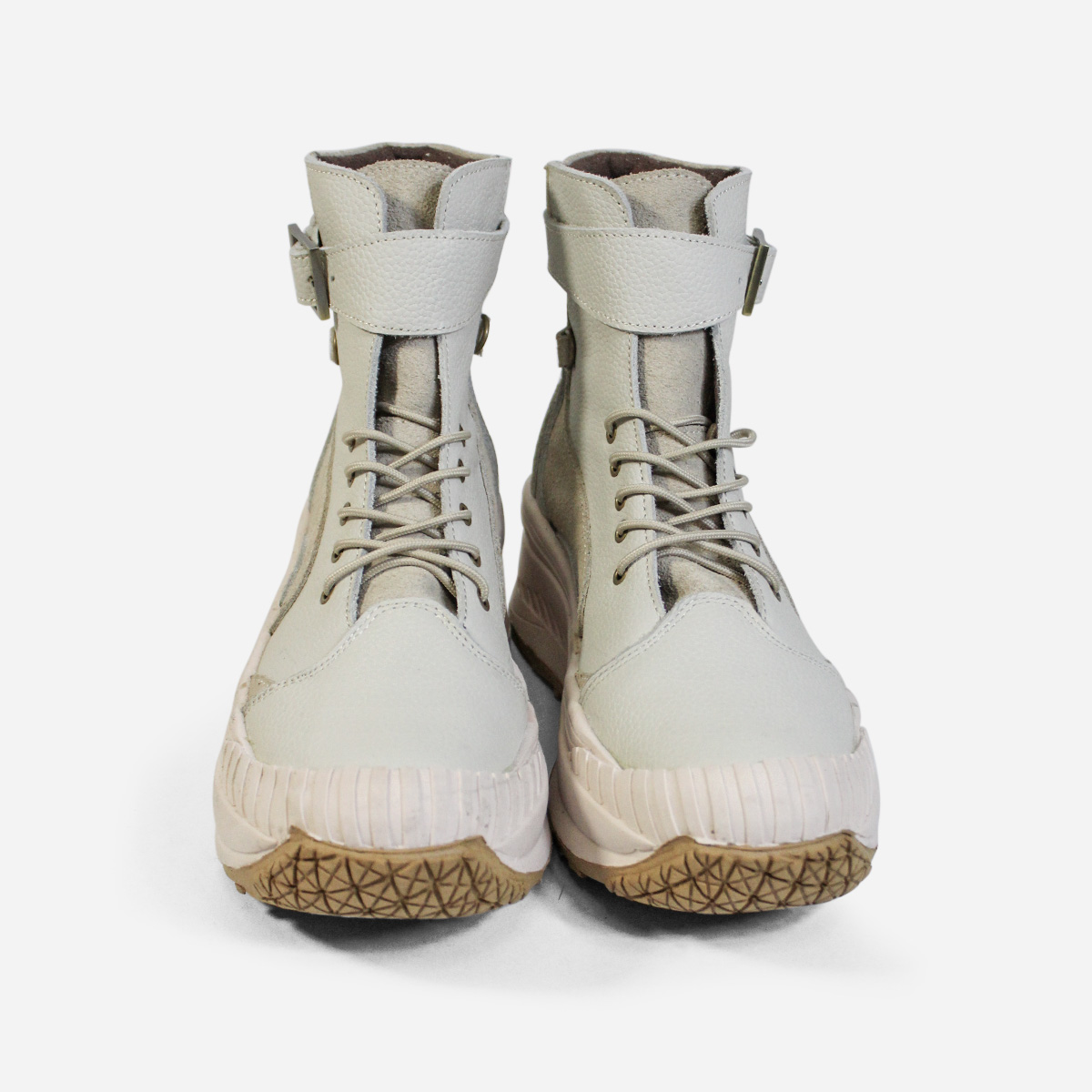 BOTINES MUJER MARIBU CUERO HUESO 1110 - 4
