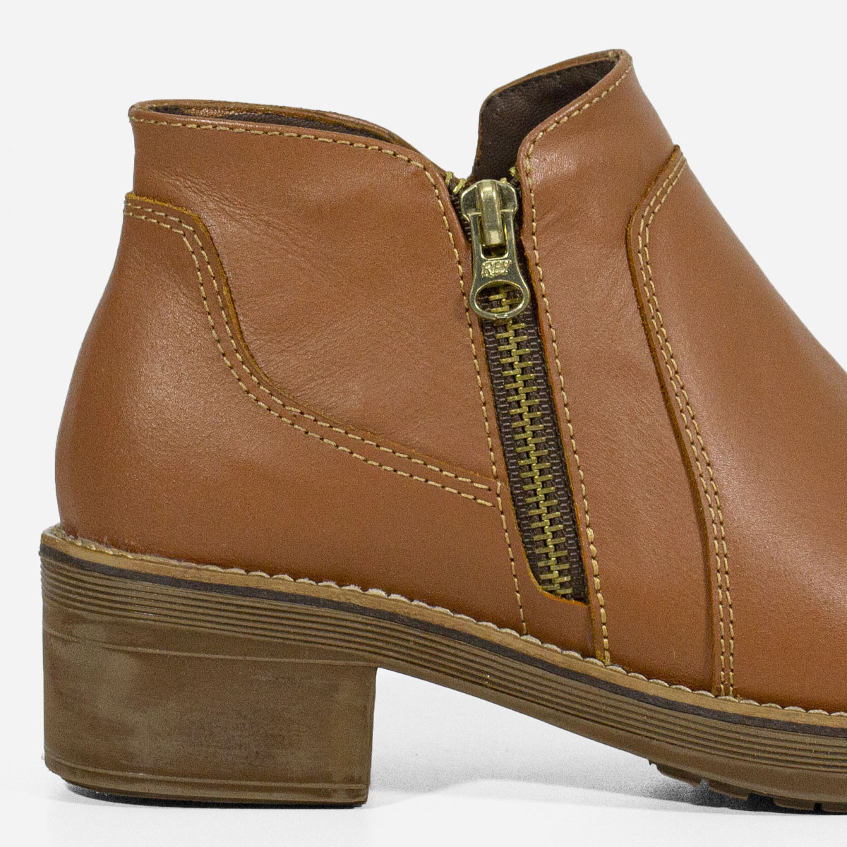 BOTINES MUJER MARIBU CUERO MIEL 837 - 4