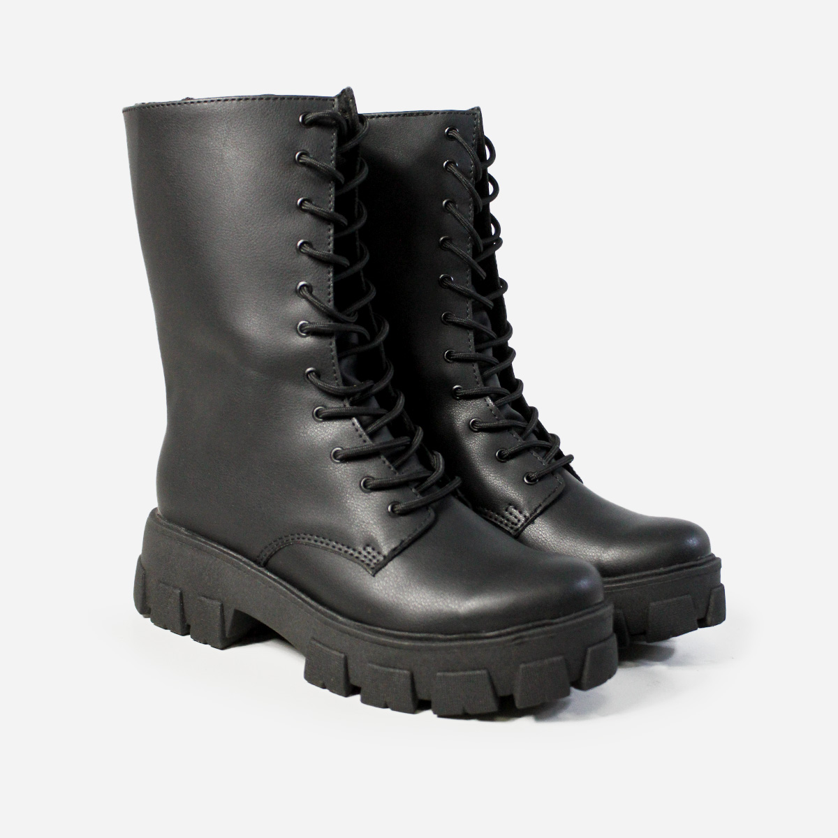 BOTAS MUJER MARIBU CUERO NEGRO 414 - 2