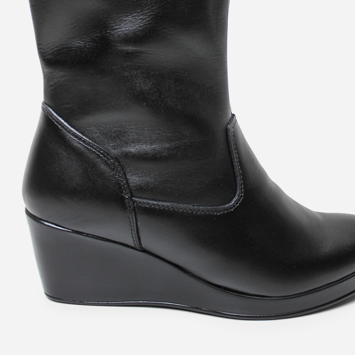 BOTAS MUJER MARIBU CUERO NEGRO 585 - 6