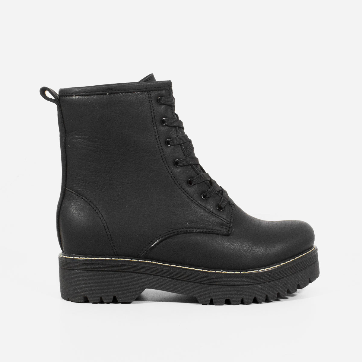 BOTINES MUJER MARIBU CUERO NEGRO 819 - 1