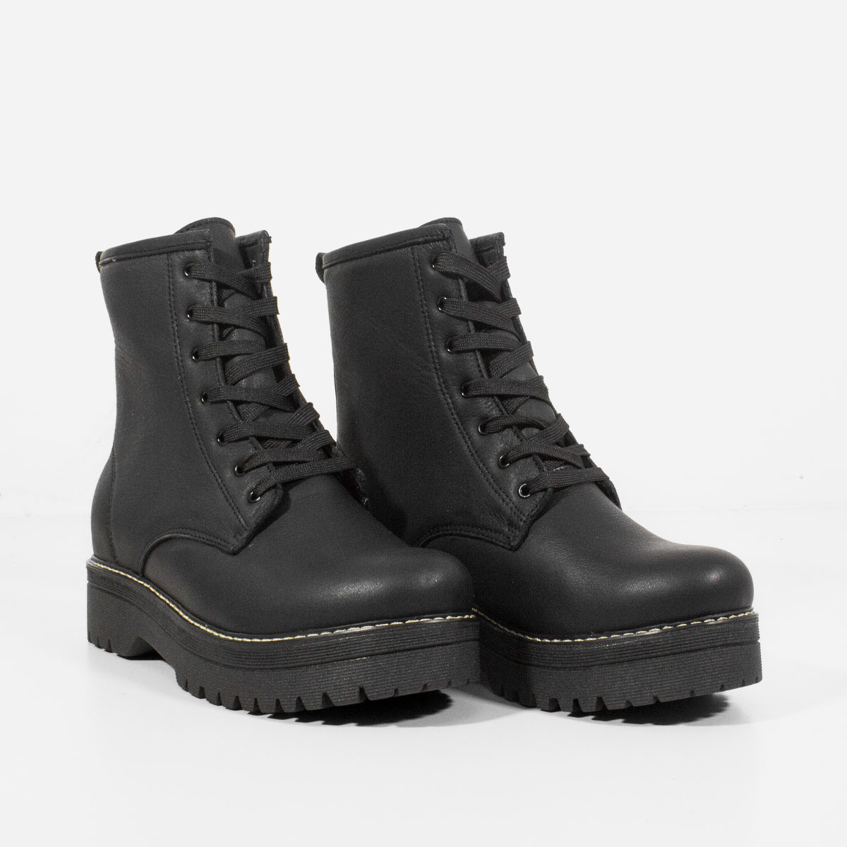 BOTINES MUJER MARIBU CUERO NEGRO 819 - 2